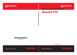 Toshiba QOSMIO F10 Manuel du propriétaire