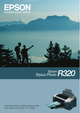 Epson Stylus Photo R320 Manuel du propriétaire