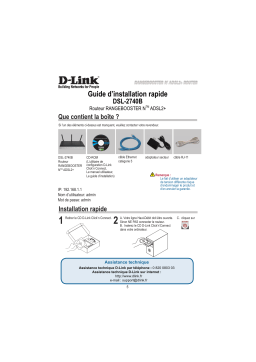 D-Link DSL-2740B Manuel utilisateur