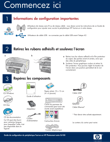 HP PHOTOSMART C6183 Manuel du propriétaire | Fixfr
