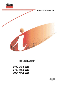 Faure FFC344WB Manuel du propriétaire