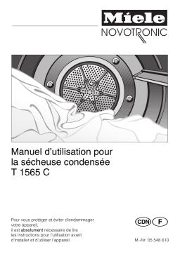 Miele T 1565 C Manuel du propriétaire