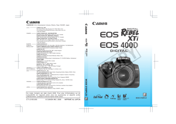 Canon EOS Rebel XTi Manuel du propriétaire | Fixfr