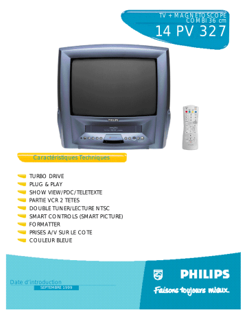 Philips 14PV327 Manuel du propriétaire | Fixfr