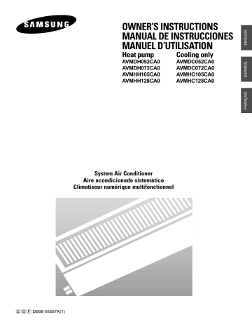 Samsung AV-MDH052CA0 Manuel du propriétaire | Fixfr