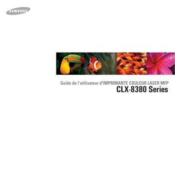 Samsung CLX-8380ND Manuel du propriétaire | Fixfr