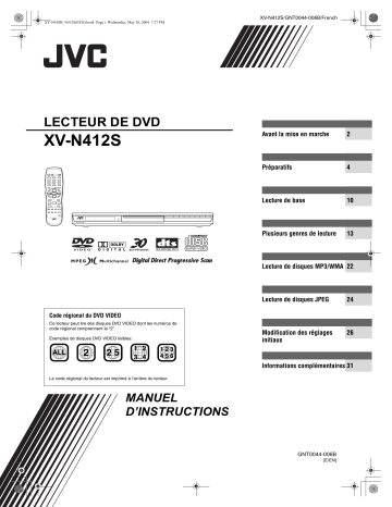 JVC XV-N412S Manuel du propriétaire | Fixfr