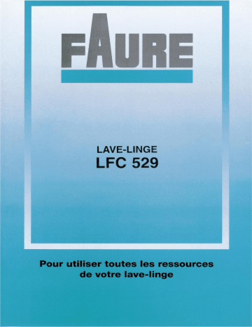 Faure LFC529 Manuel du propriétaire | Fixfr