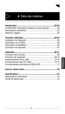 PEEKTON PKM 650 Manuel du propriétaire | Fixfr