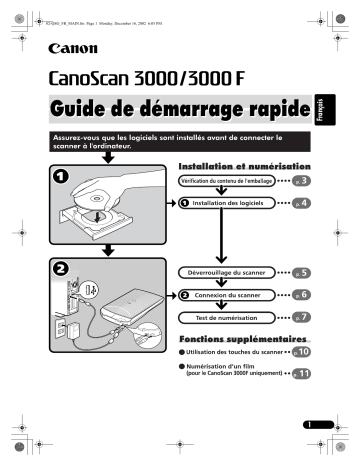 Canon CanoScan 3000F Manuel du propriétaire | Fixfr