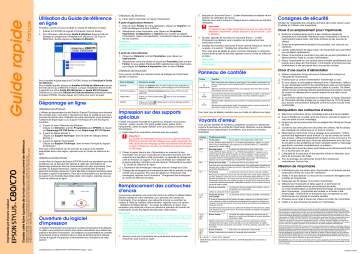 Epson Stylus C80 Manuel du propriétaire | Fixfr
