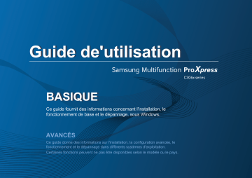 Samsung C3060 & PROXPRESS SL-C3060FR Manuel du propriétaire | Fixfr