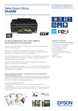 Epson Stylus SX420W Manuel du propriétaire