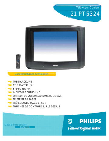 Philips 21pt5324 Manuel du propriétaire | Fixfr