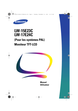 Samsung LW17E24C Manuel du propriétaire