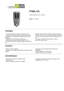 DELTA DORE TYXIA 121 Manuel utilisateur