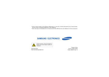 Samsung SGH-E950 Manuel du propriétaire | Fixfr