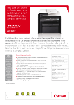 Canon i-SENSYS MF4580dn Manuel du propriétaire