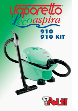 Polti LECOASPIRA 910 910 KIT Manuel du propriétaire