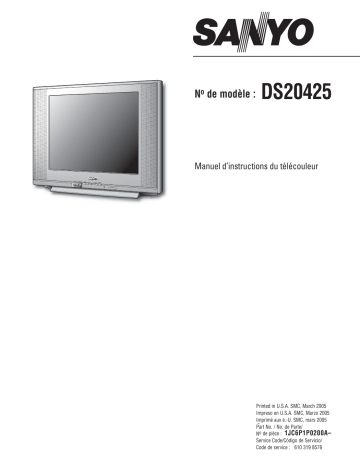 Sanyo DS20425 Manuel du propriétaire | Fixfr