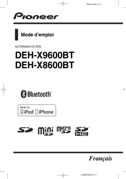 Pioneer DEH-X9600BT Manuel du propriétaire