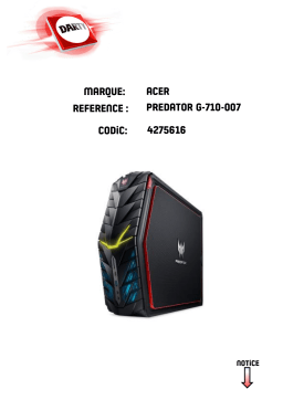 Acer Predator Manuel utilisateur