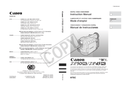 Canon ZR45 MC Manuel du propriétaire