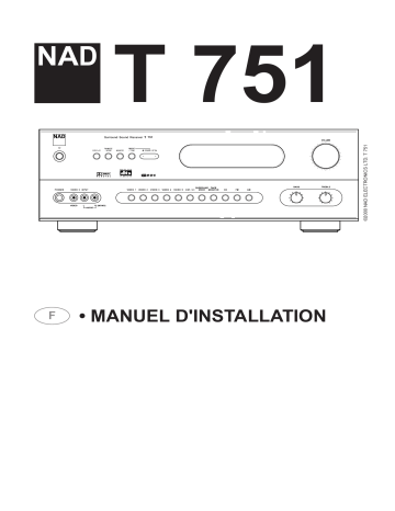 NAD T751 Manuel du propriétaire | Fixfr