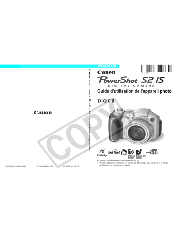 Canon POWERSHOT S2IS Manuel du propriétaire | Fixfr