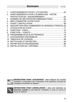 Smeg SE995XT-5 Manuel du propriétaire
