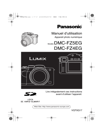 LUMIX DMC-FZ5EG | Panasonic LUMIX DMC-FZ4EG Manuel du propriétaire | Fixfr