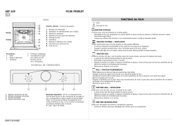 Whirlpool AKP 629 WH Manuel utilisateur