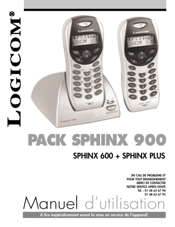 Logicom SPHINX 900 Manuel du propriétaire | Fixfr