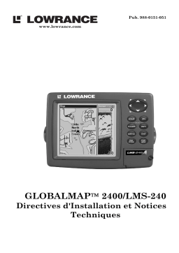 Lowrance GlobalMap 2400 Manuel du propriétaire