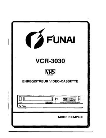 Funai VCR-3030 Manuel du propriétaire | Fixfr