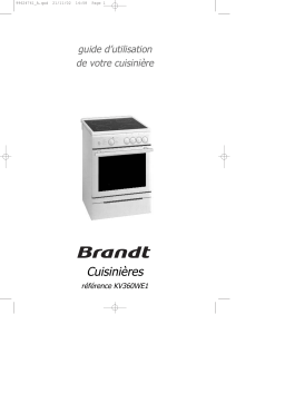 Brandt KV360WE1 Manuel du propriétaire