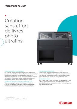 Canon FLATSPREAD FS-500 Manuel du propriétaire