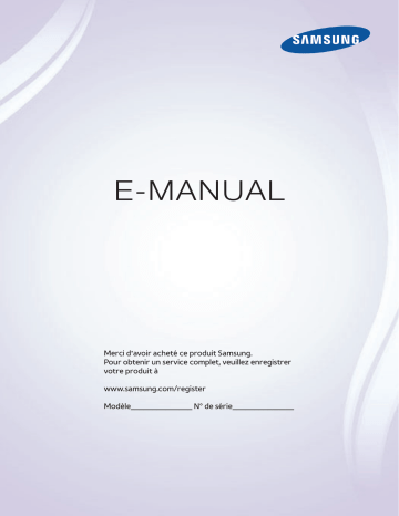 UN55F7500AF | PN60F8500AF | UN55F8000AF | UN60F8000AF | UN60F7500AF | UN46F7500AF | Samsung PN51F8500AF Manuel du propriétaire | Fixfr