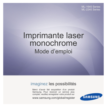 ML-1640 | Samsung ML-2240 Manuel du propriétaire | Fixfr