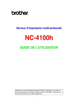 Brother HL-1650 NETWORK USER Manuel du propriétaire