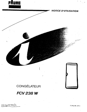 Faure FCV238W Manuel du propriétaire | Fixfr