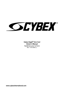 Cybex International 11070_ARM CURL Manuel du propriétaire