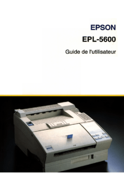 Epson EPL-5600 Manuel du propriétaire
