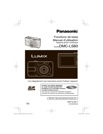 Panasonic LUMIX DMC-LS80 Manuel du propriétaire | Fixfr