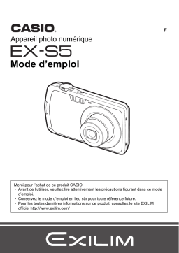 Casio Exilim EX-S5 Manuel du propriétaire