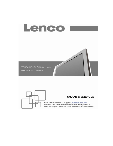 Lenco TV-1510 Manuel du propriétaire | Fixfr