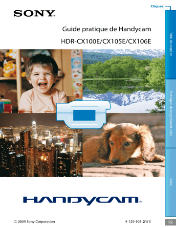 HDR-CX100E | Sony HDR-CX105E Manuel du propriétaire | Fixfr