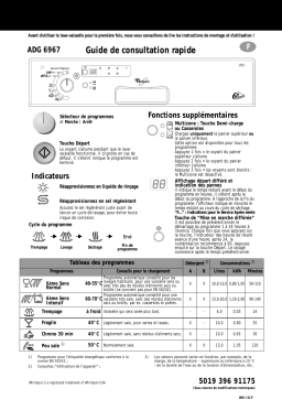 Whirlpool ADG 6967 WHM Manuel du propriétaire