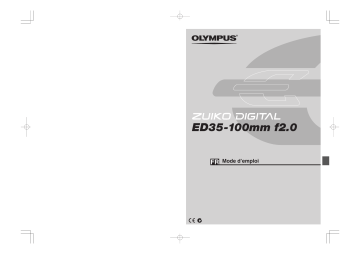 Olympus ZUIKO DIGITAL ED 35 Manuel du propriétaire | Fixfr