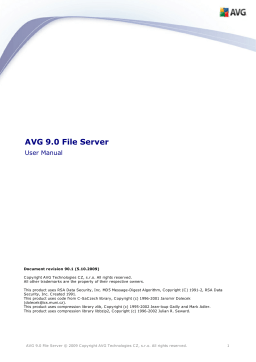 AVG EDITION SERVEUR DE FICHIERS 9.0 Manuel utilisateur